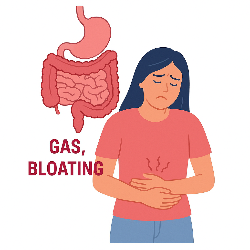 Gas, bloating